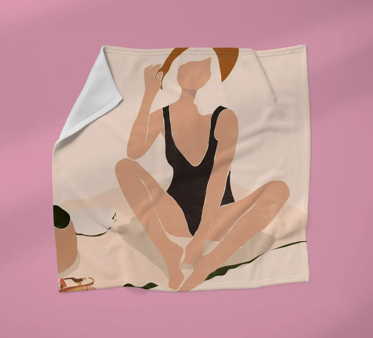 Strandpause Fleecedecke von LeaDArt