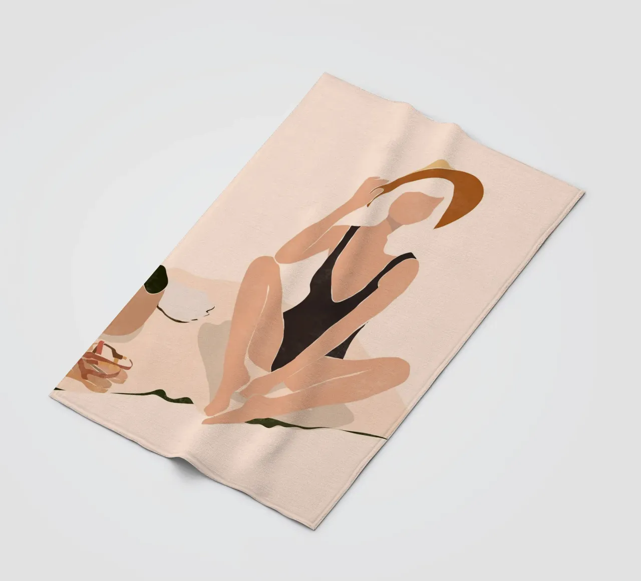 Strandpause Fleecedecke von LeaDArt