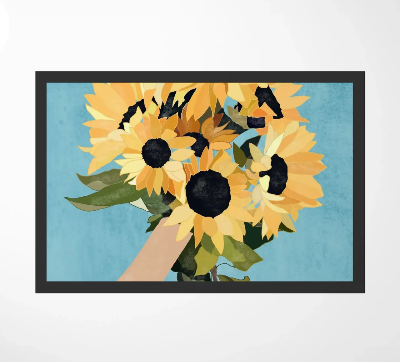 Il sole in mano zerbino da LeaDArt