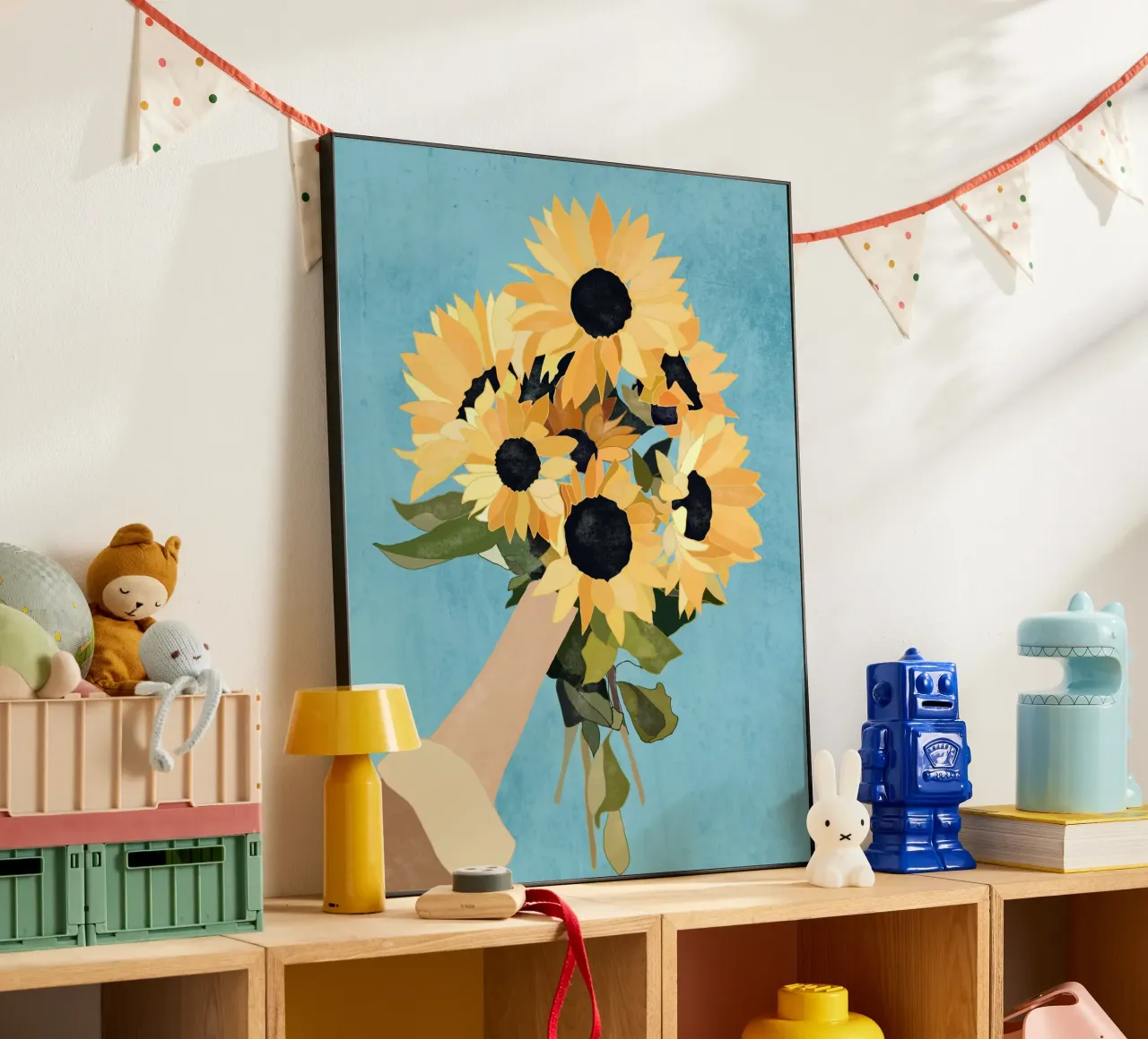Il sole in mano alluminio dibond da LeaDArt