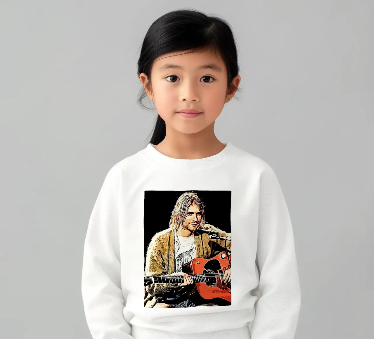Nirvana kurt cobain 2 Art kids sweatshirt by music soul