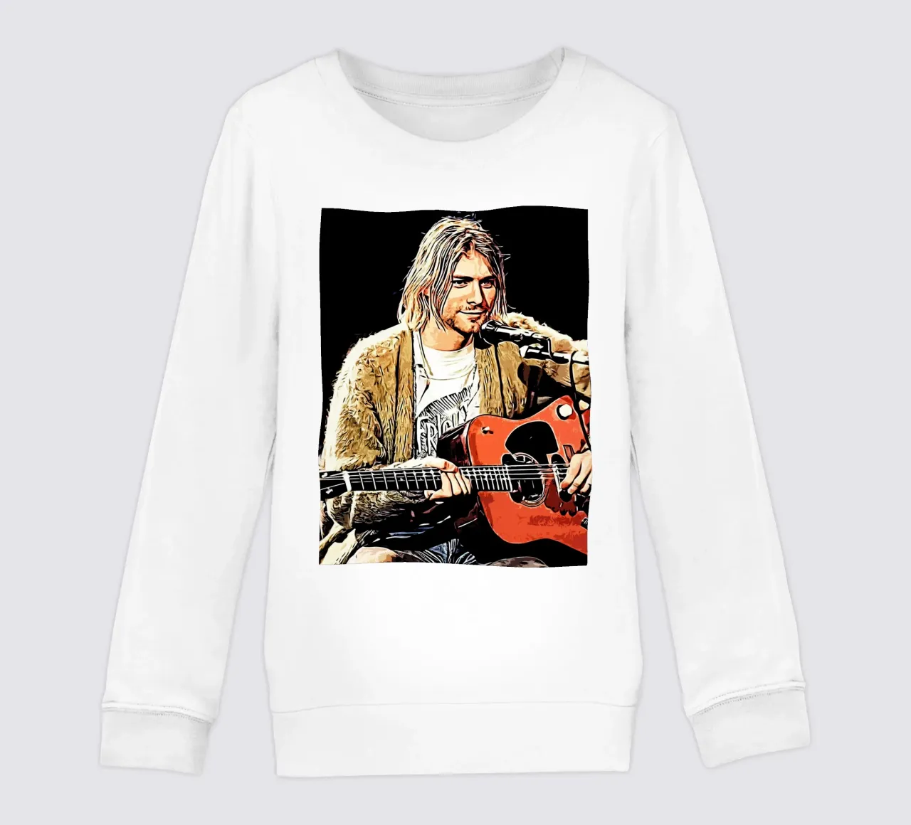 Nirvana kurt cobain 2 Art kids sweatshirt by music soul