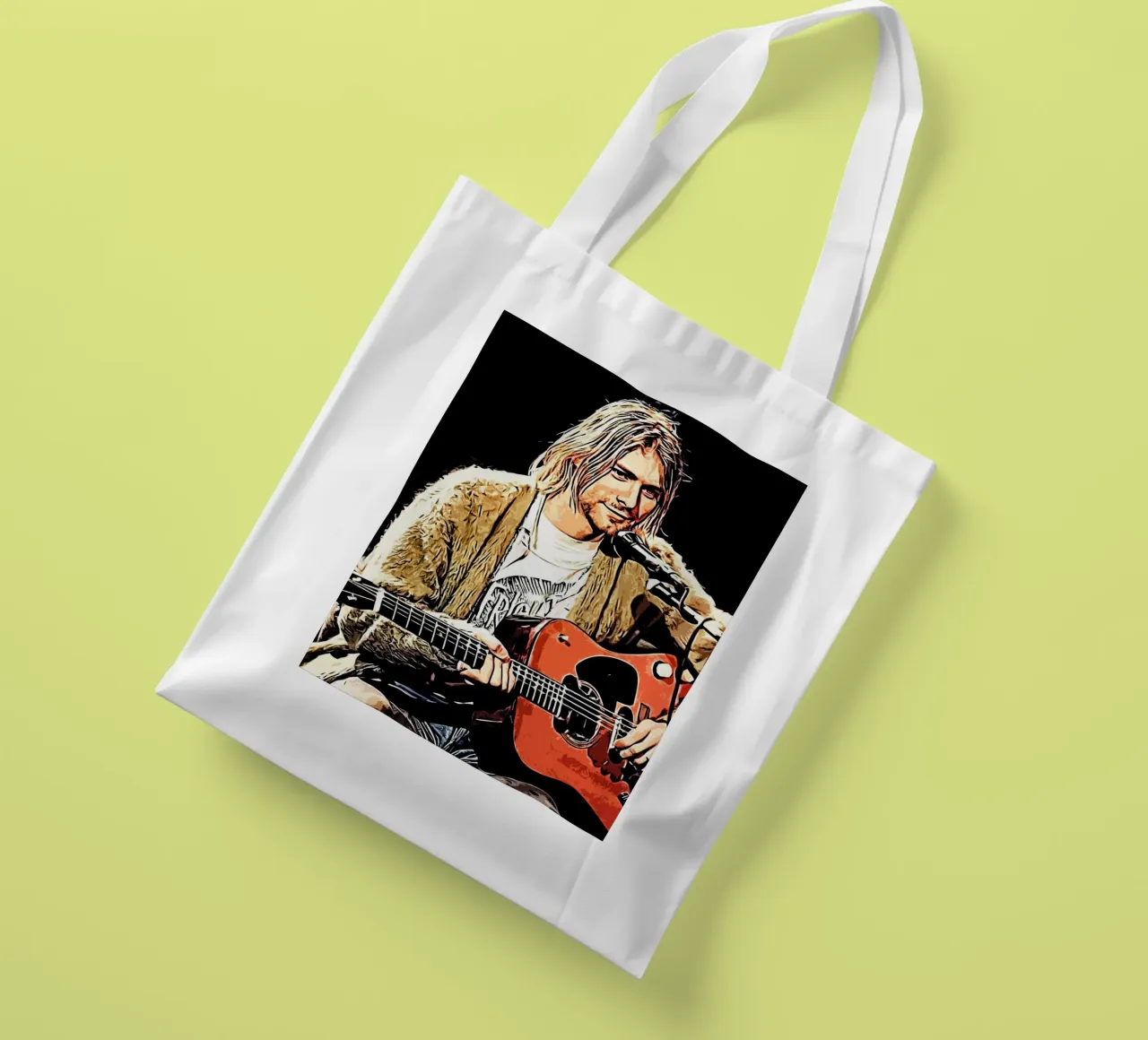 Nirvana kurt cobain 2 Art tote bag de music soul