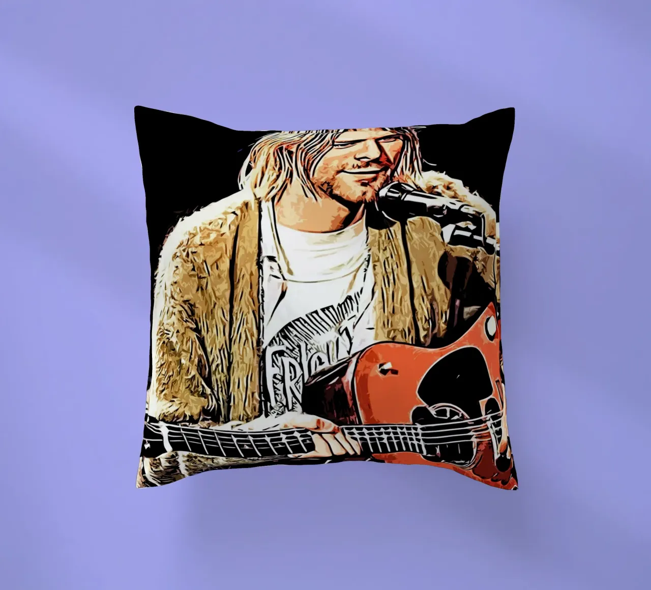 Nirvana kurt cobain 2 Arte cuscino da music soul