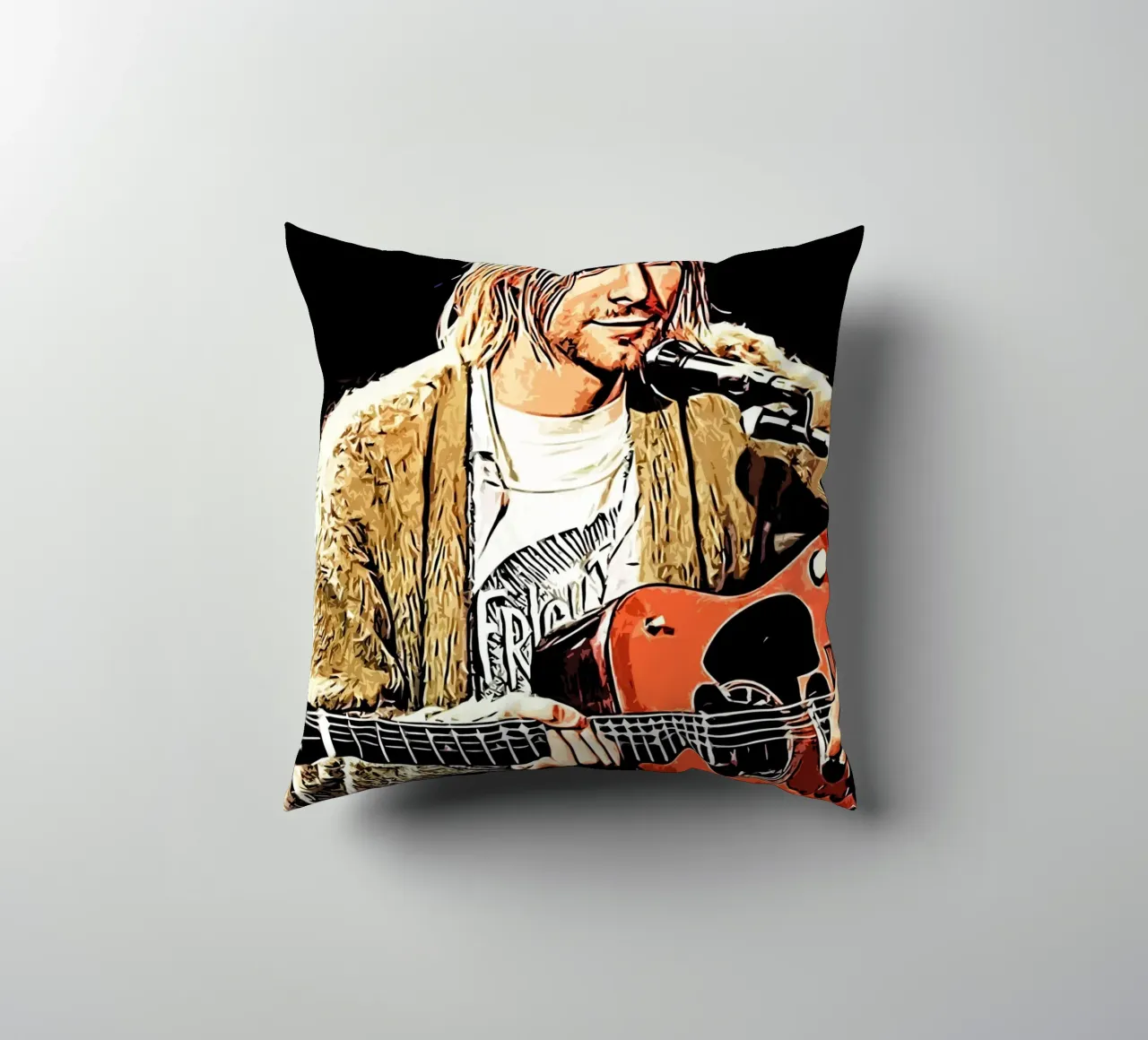 Nirvana kurt cobain 2 Arte cuscino da music soul