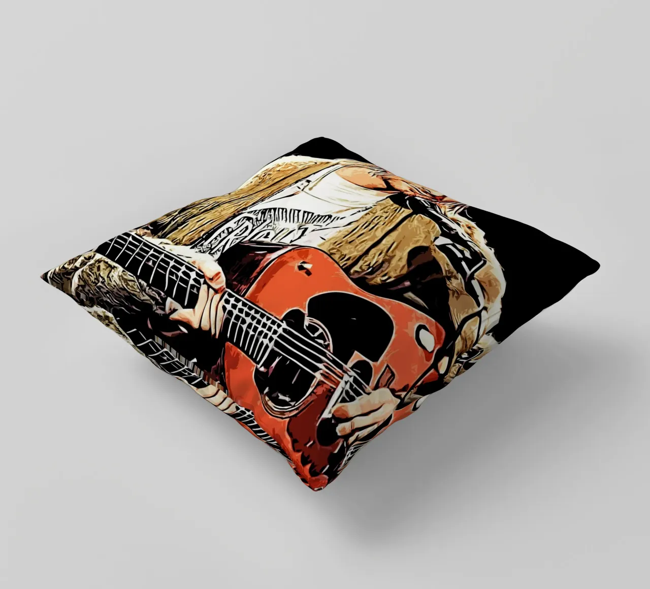 Nirvana kurt cobain 2 Arte cuscino da music soul