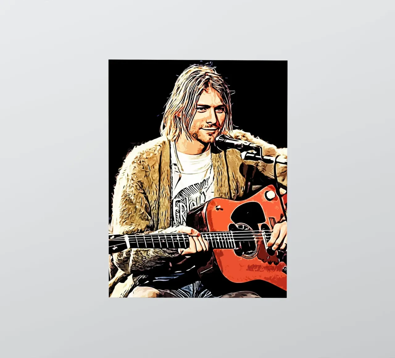 Nirvana kurt cobain 2 Art autocollant de music soul