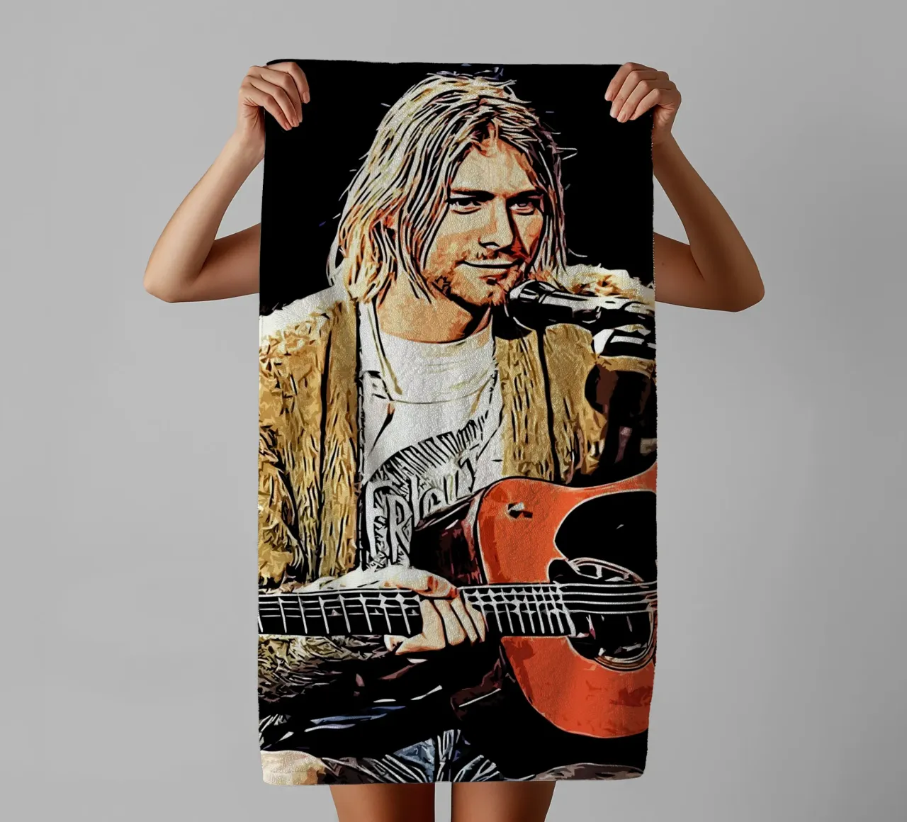 Nirvana kurt cobain 2 Arte asciugamano da bagno da music soul