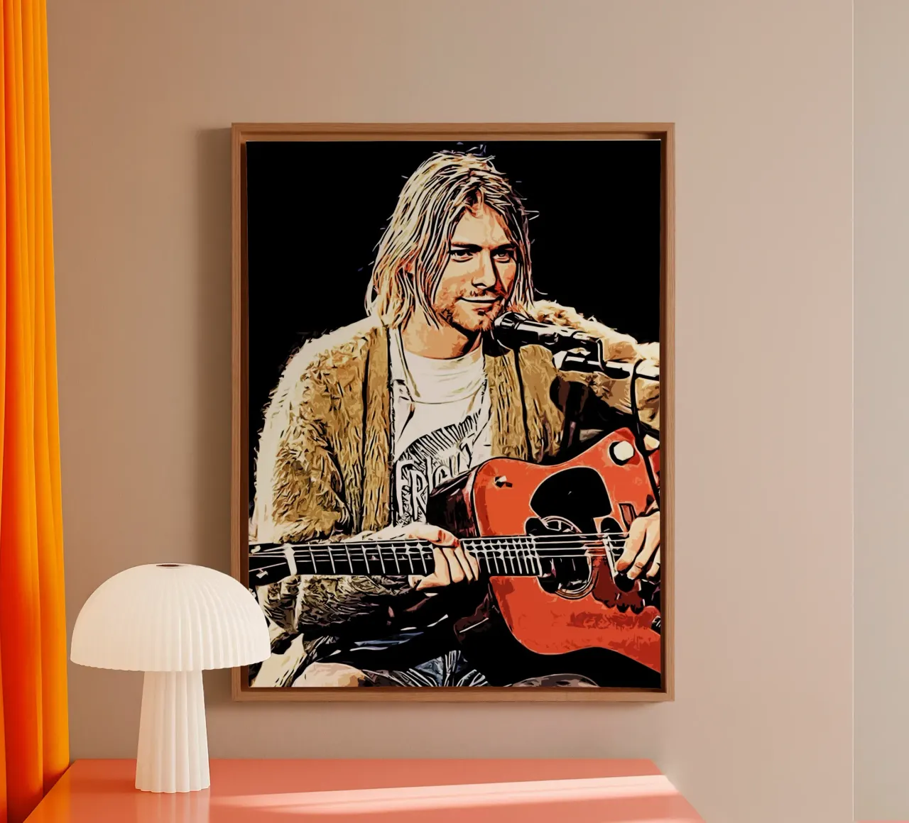 Nirvana kurt cobain 2 Kunst canvas van music soul