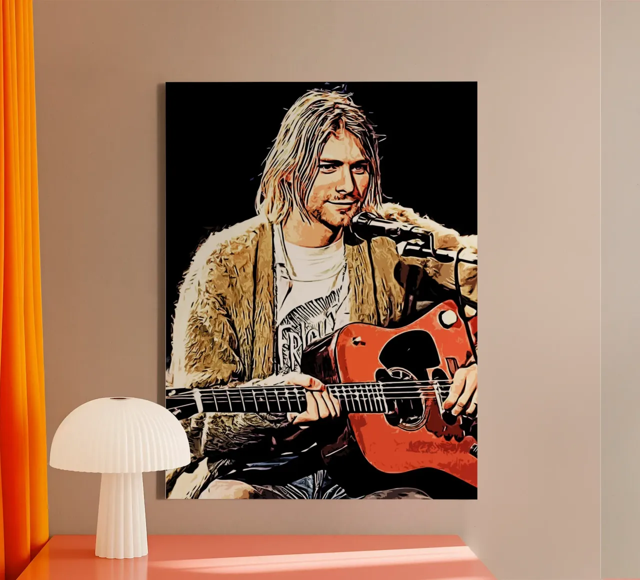 Nirvana kurt cobain 2 Kunst canvas van music soul