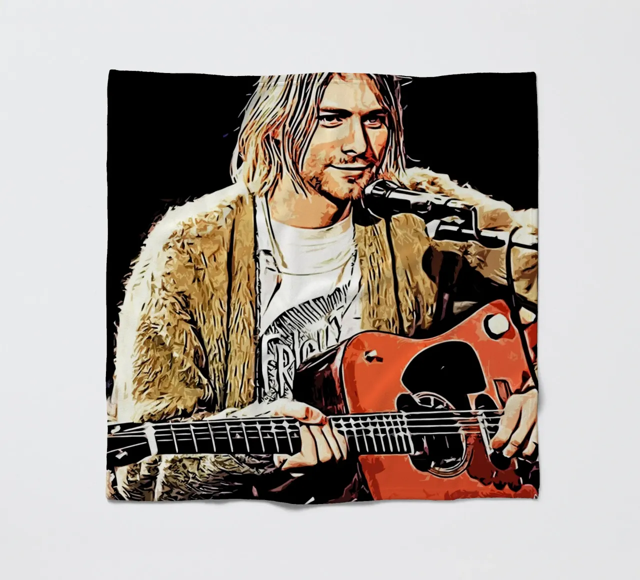 Nirvana kurt cobain 2 Kunst Fleecedecke von music soul