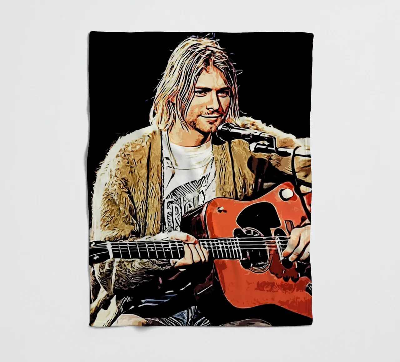 Nirvana kurt cobain 2 Kunst Fleecedecke von music soul