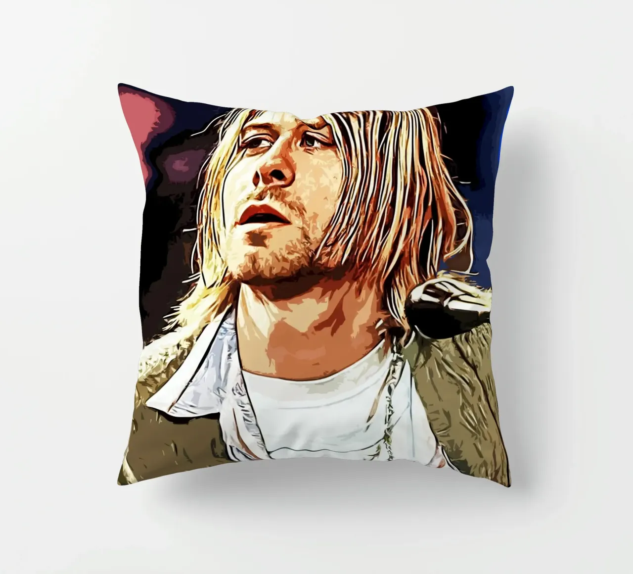 Nirvana Kurt Cobain 5 Arte cojín de music soul
