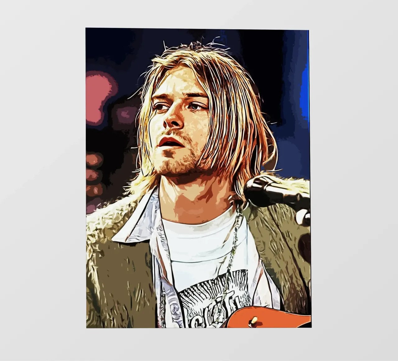 Nirvana Kurt Cobain 5 Kunst Backlit Folie von music soul