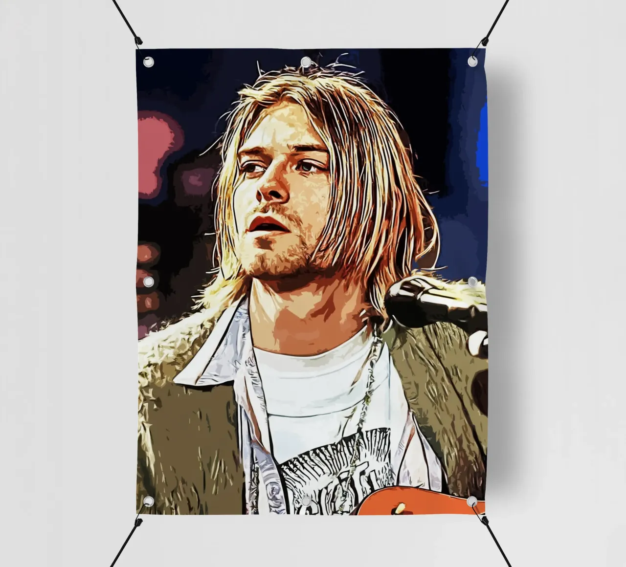 Nirvana Kurt Cobain 5 Art pvc cover by music soul