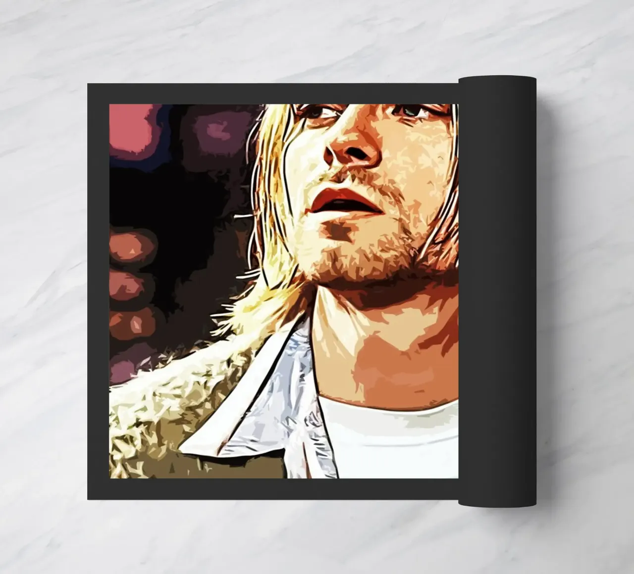 Nirvana Kurt Cobain 5 Kunst Fußmatte von music soul