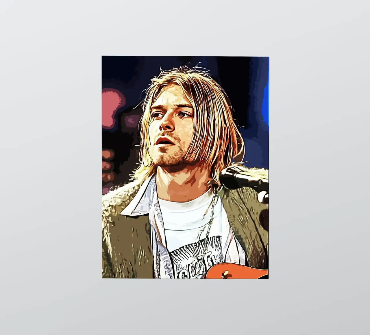 Nirvana Kurt Cobain 5 Kunst Sticker von music soul