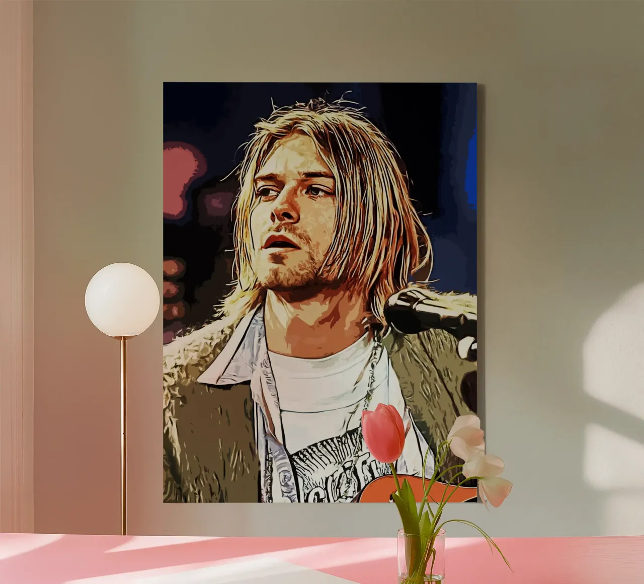 Nirvana Kurt Cobain 5 Art canvas by music soul