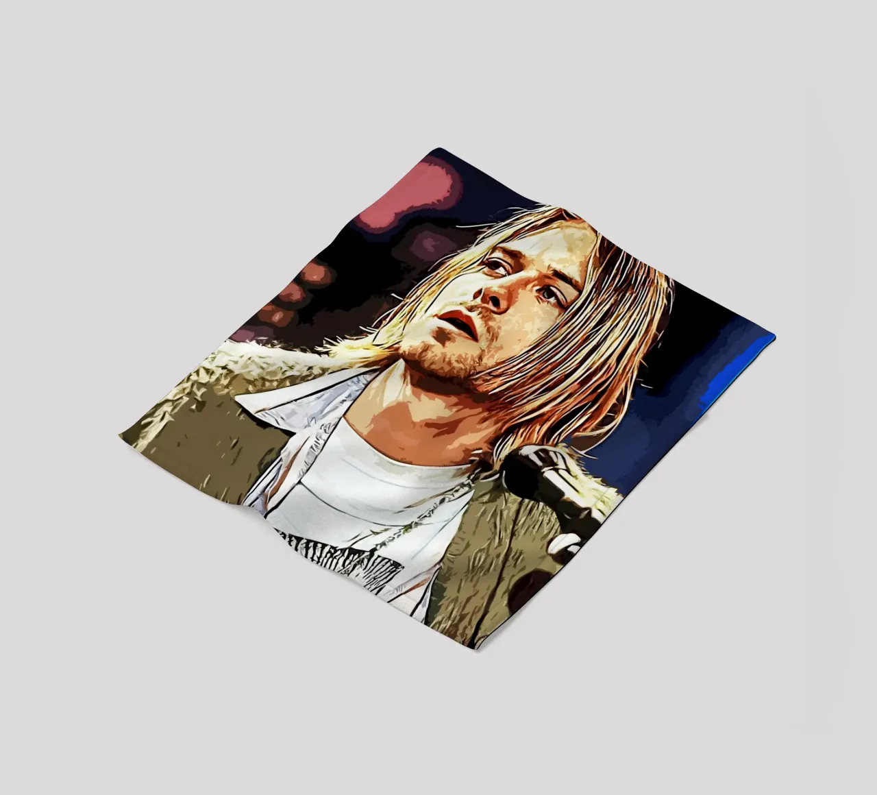 Nirvana Kurt Cobain 5 Art fleece blanket by music soul
