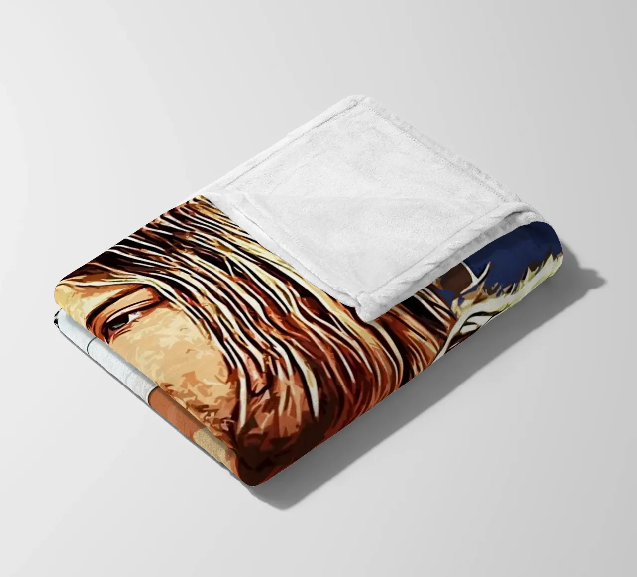 Nirvana Kurt Cobain 5 Art fleece blanket by music soul