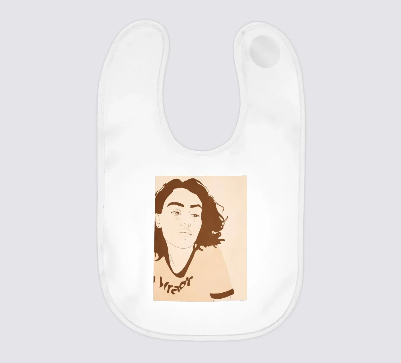 Attitude baby bib by LeaDArt