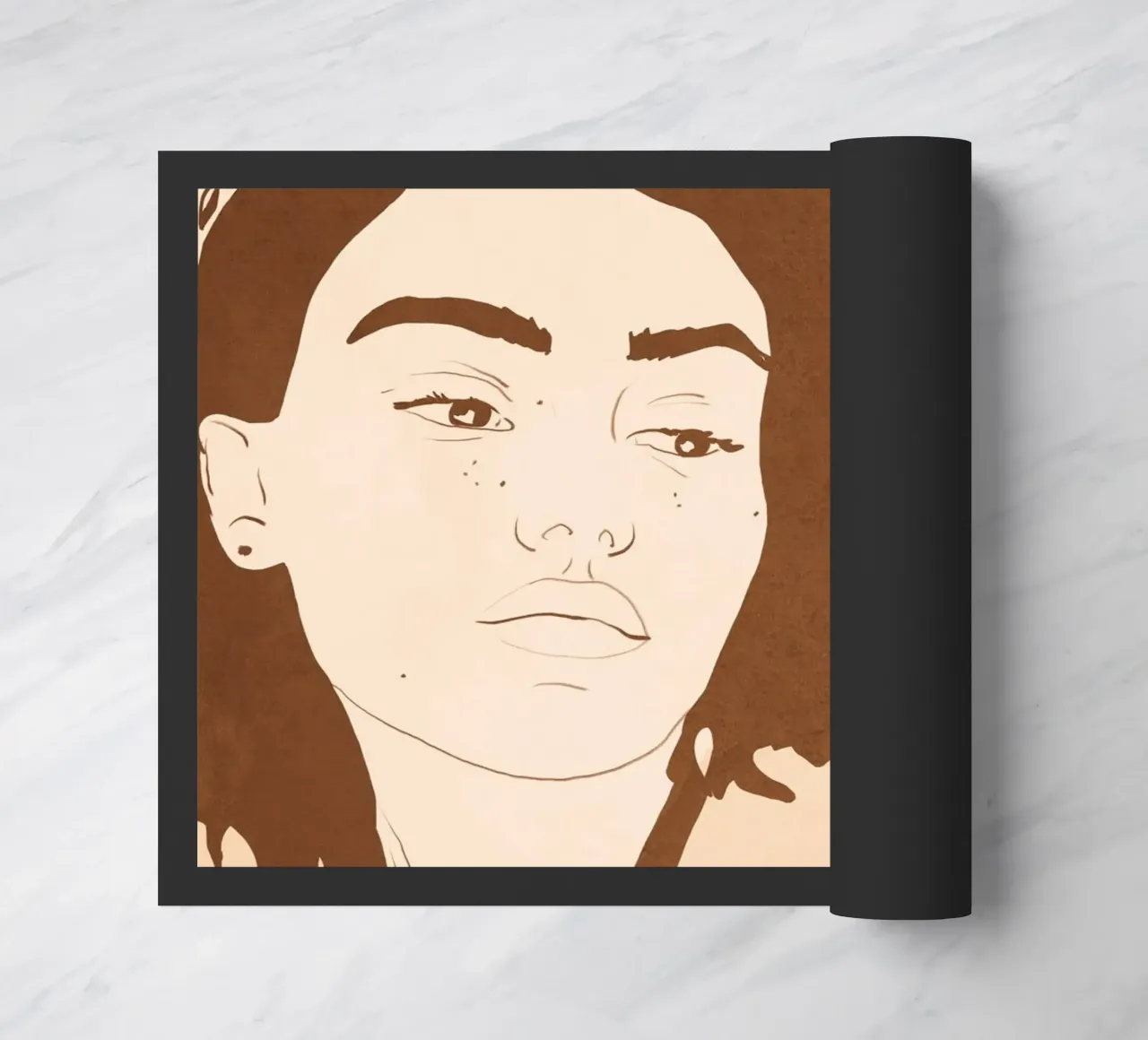 Houding deurmat van LeaDArt