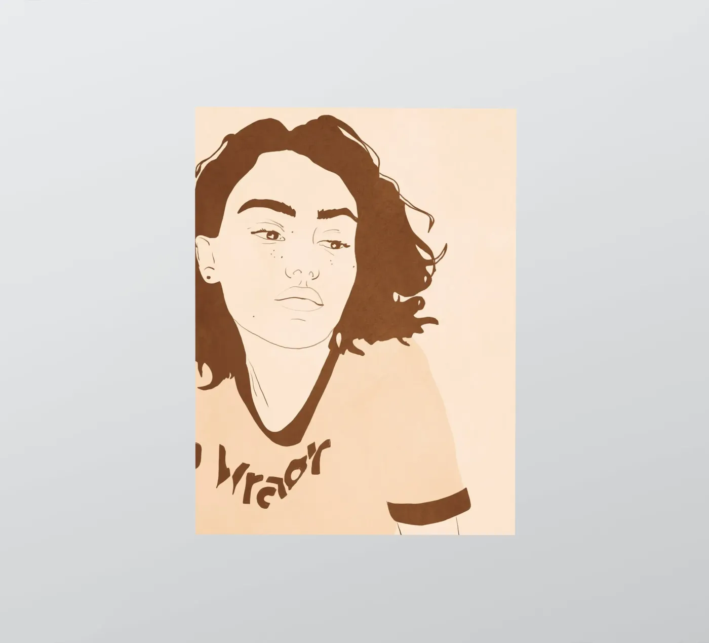 Houding sticker van LeaDArt
