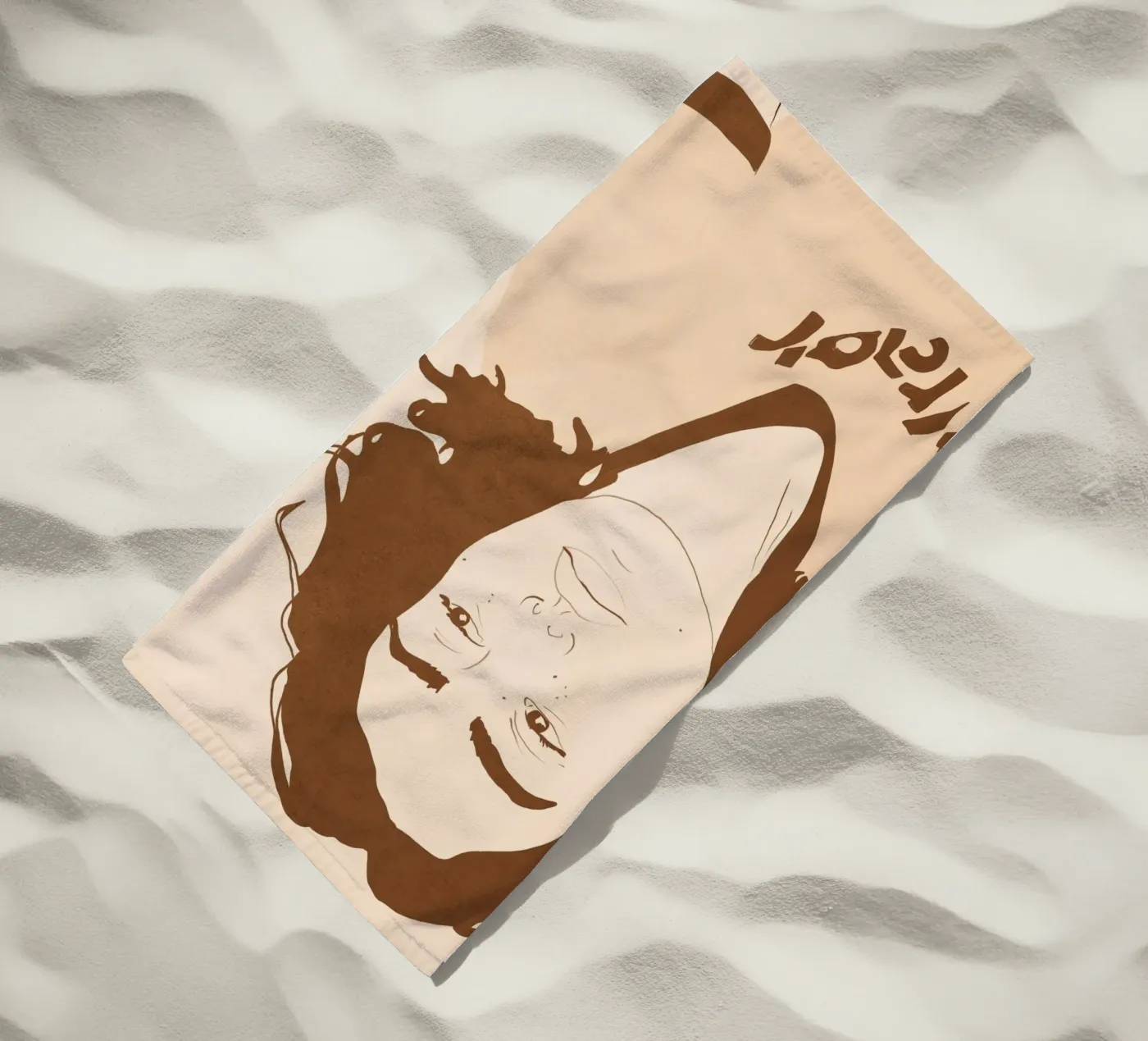 Atteggiamento telo mare da LeaDArt