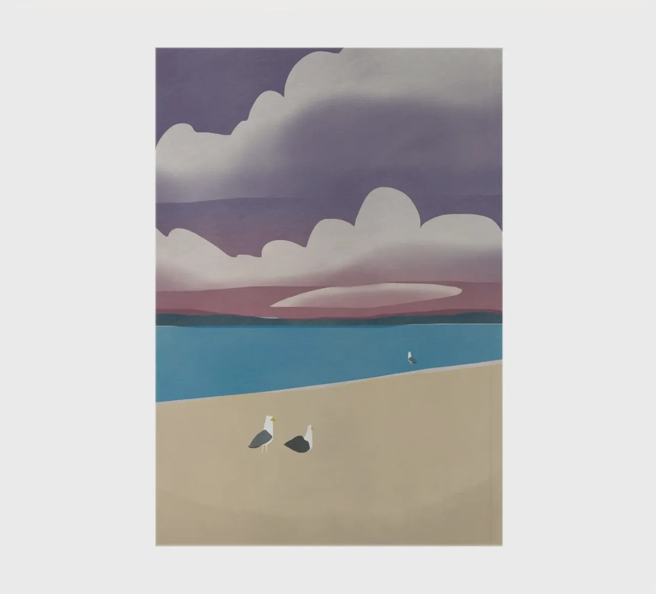 Seagull evening walk notebook by Little Dean
