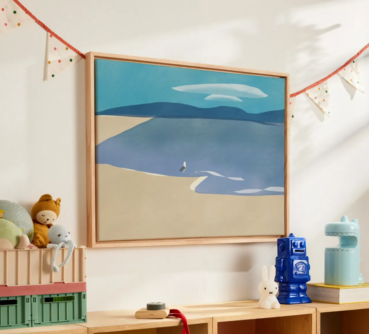 Eenzaamheid van zeemeeuwen canvas van Little Dean