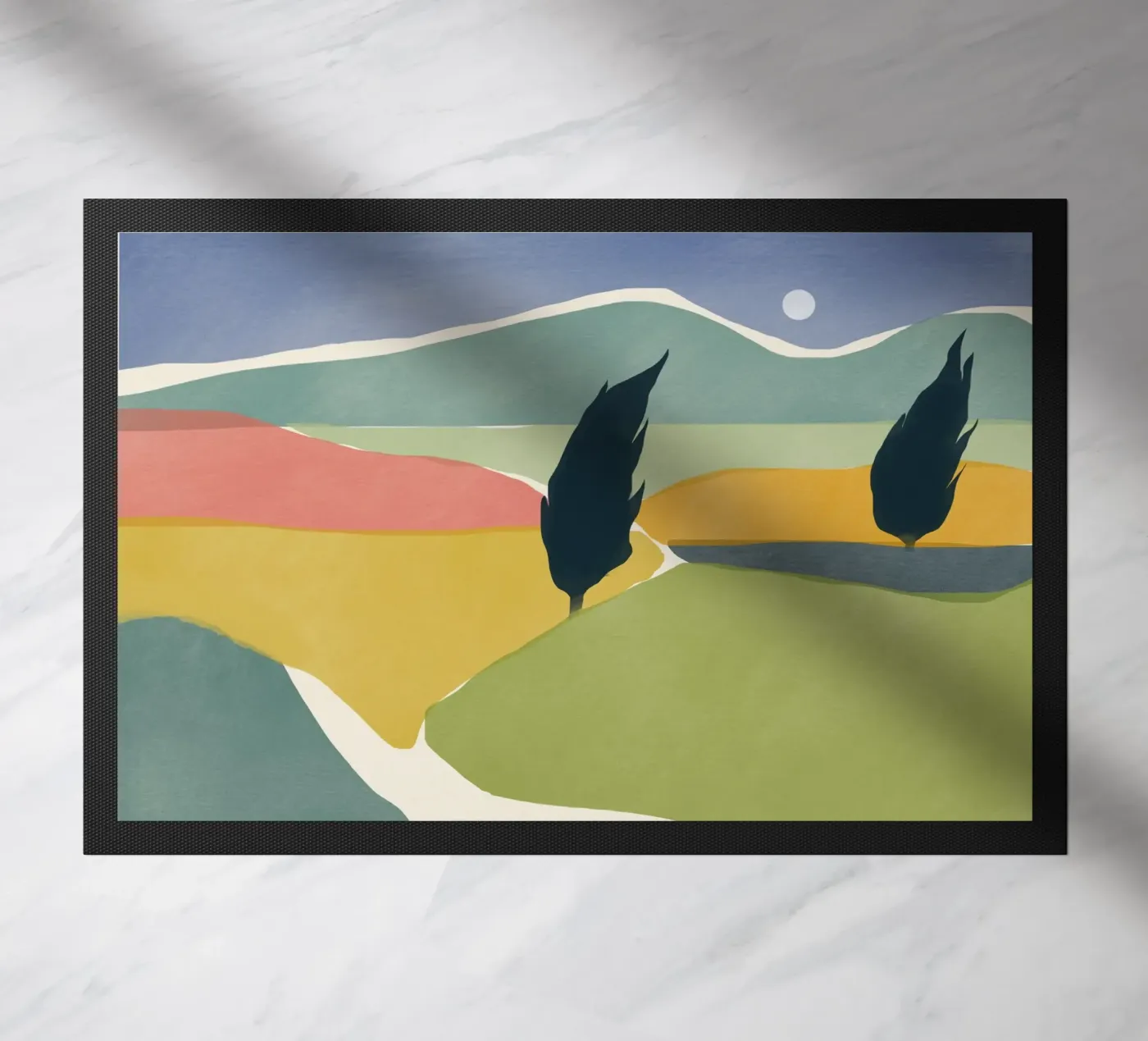 Windy valley doormat by Little Dean