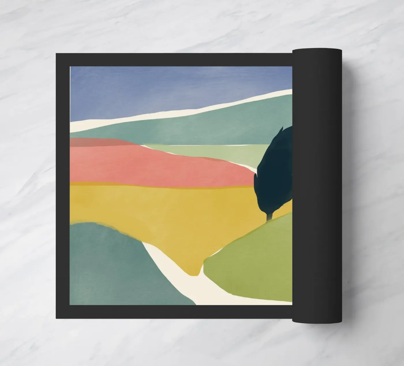 Windy valley doormat by Little Dean