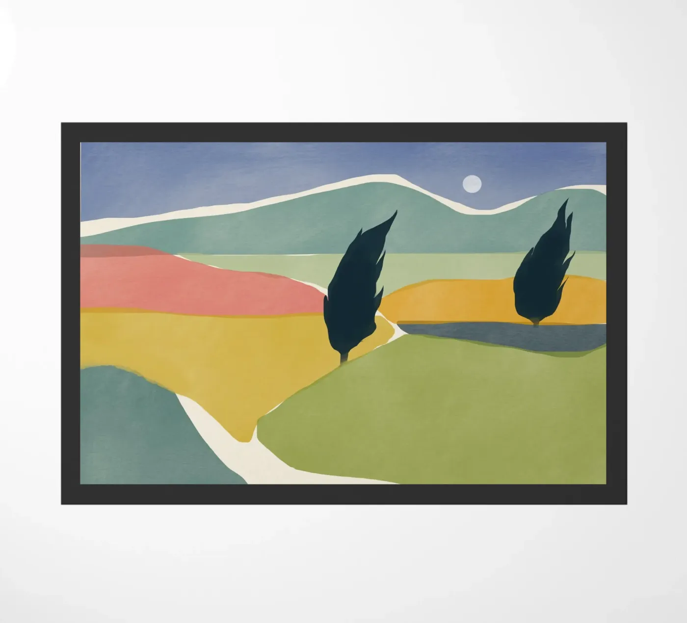 Windy valley doormat by Little Dean