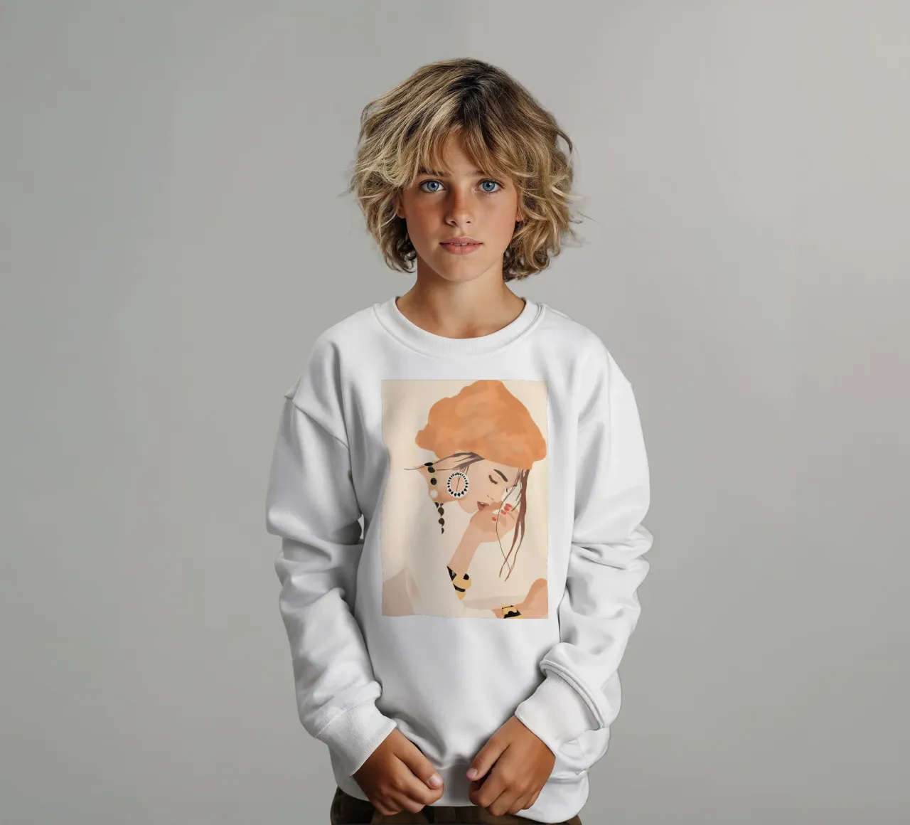 Golden Thought kids sweatshirt by LeaDArt