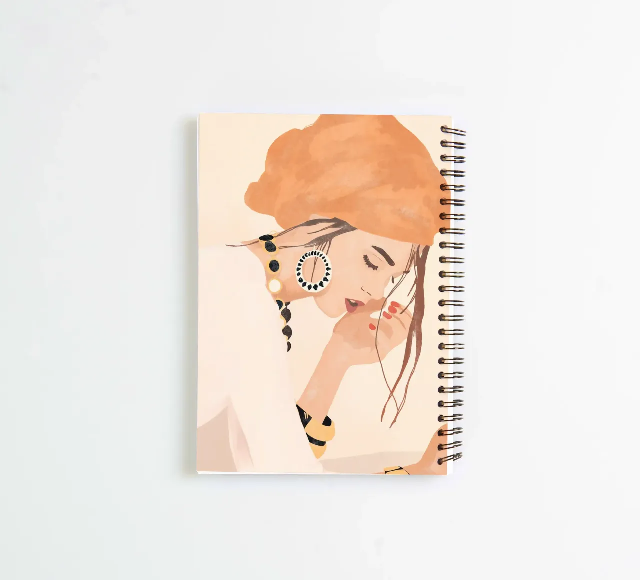Golden Thought spiral notebook by LeaDArt