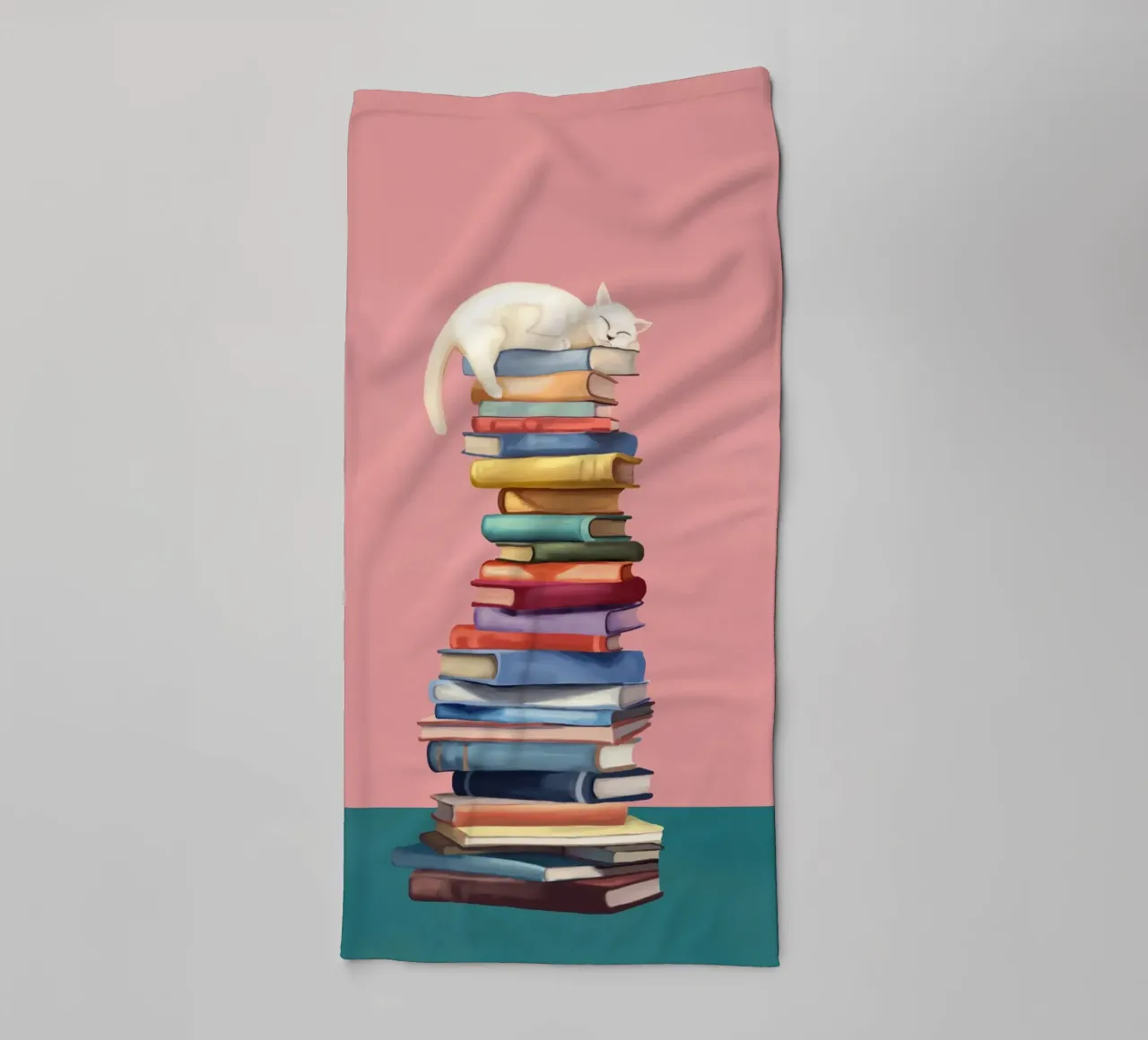 Where the Cat Dreams towel by Flow Line