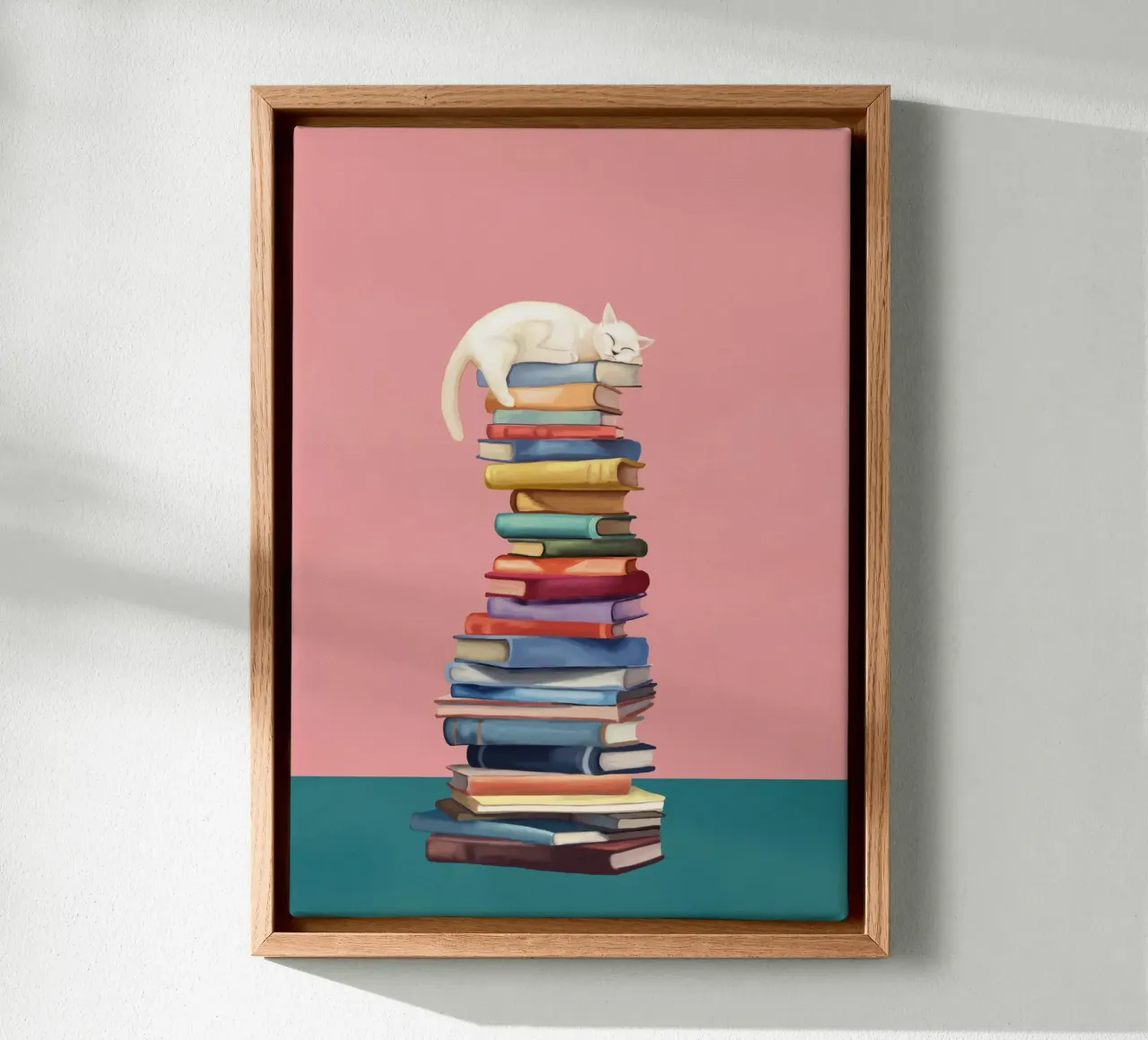 Where the Cat Dreams tela con Cornice a cassetta da Flow Line