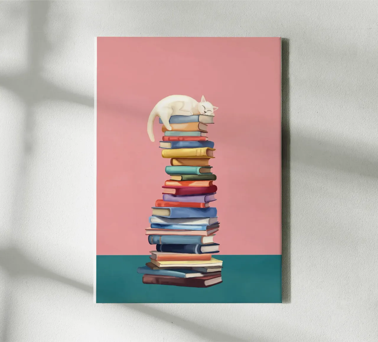 Where the Cat Dreams tela con Cornice a cassetta da Flow Line