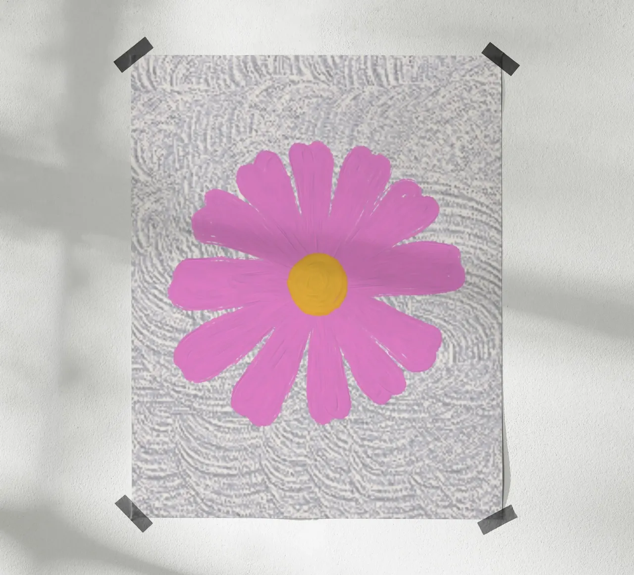 pink flower daisy hahnemühle van Creaton
