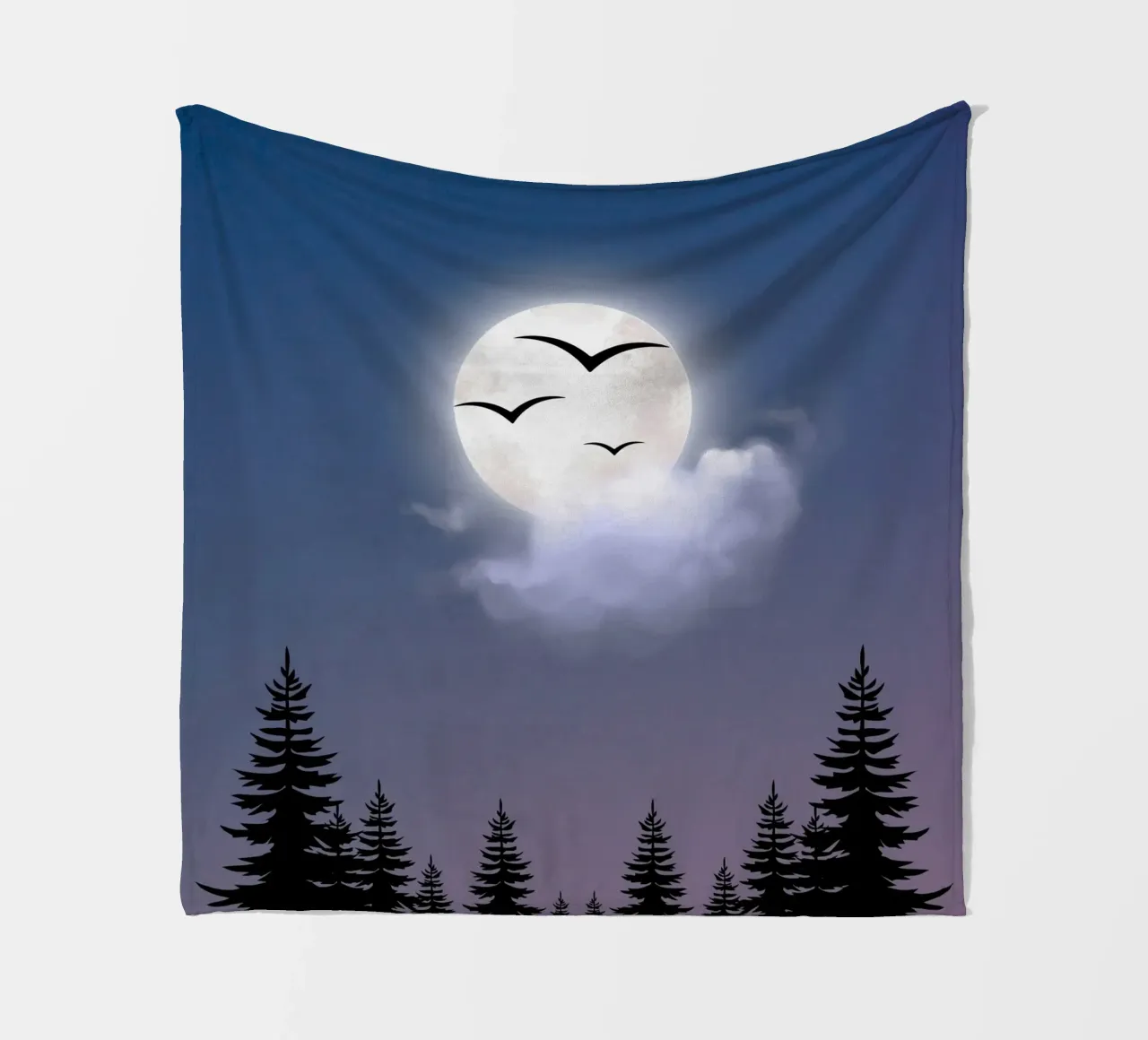moon cloudy coperta in pile da Creaton