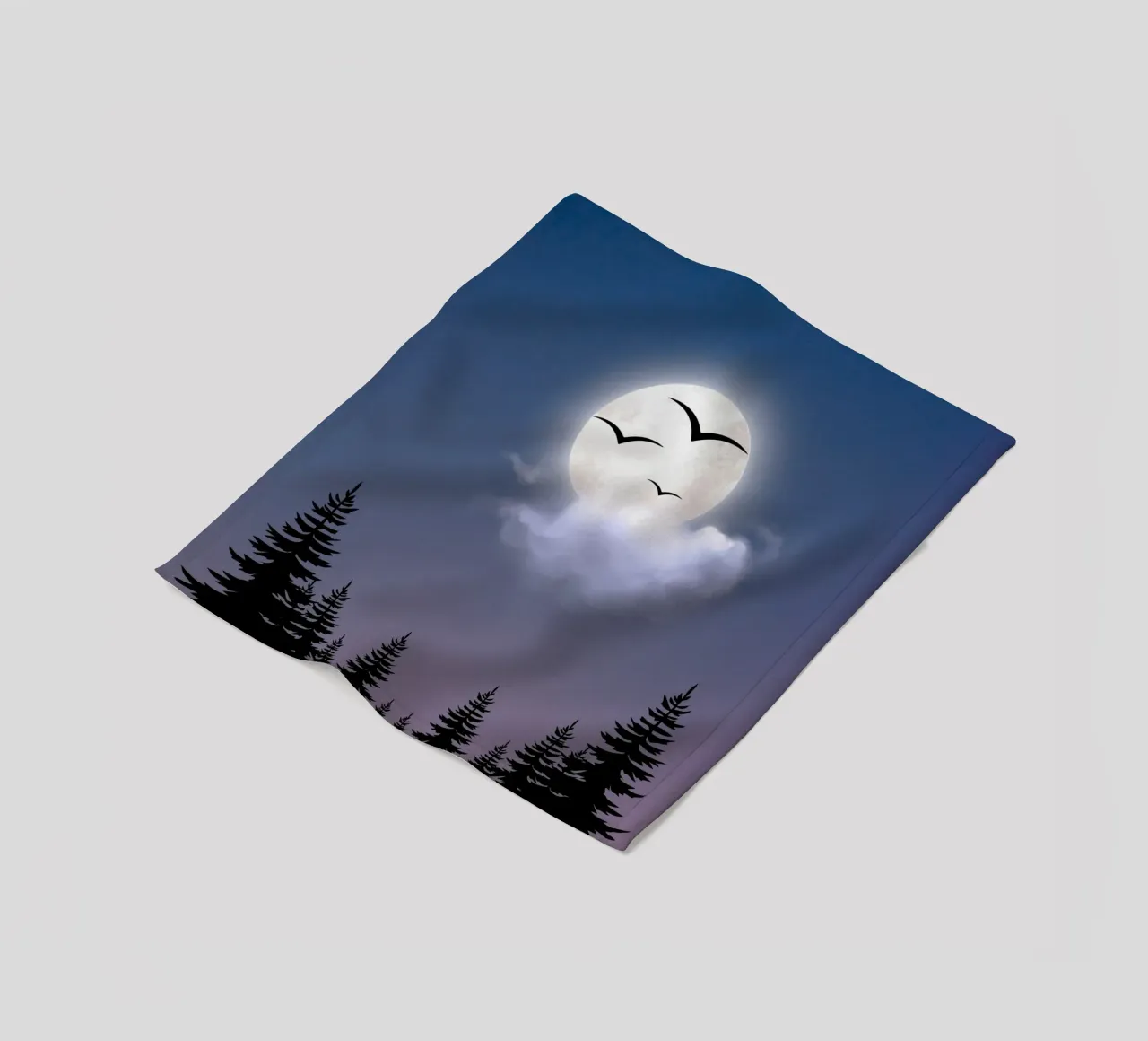 moon cloudy coperta in pile da Creaton