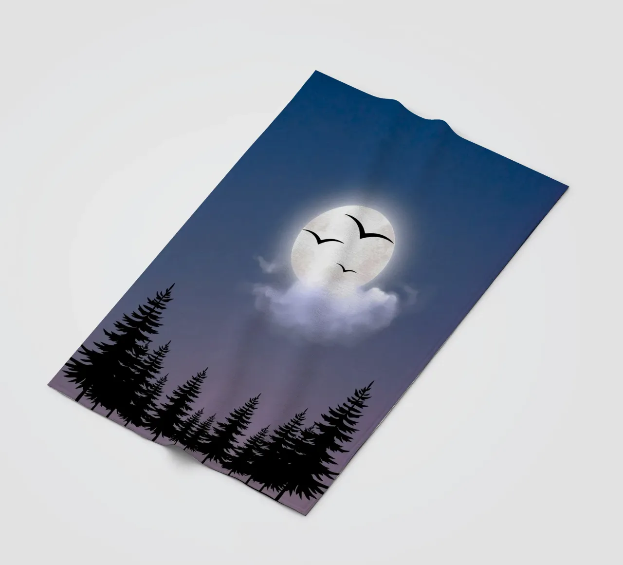 moon cloudy coperta in pile da Creaton