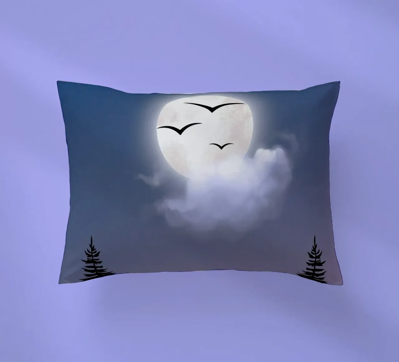 moon cloudy cuscino da Creaton