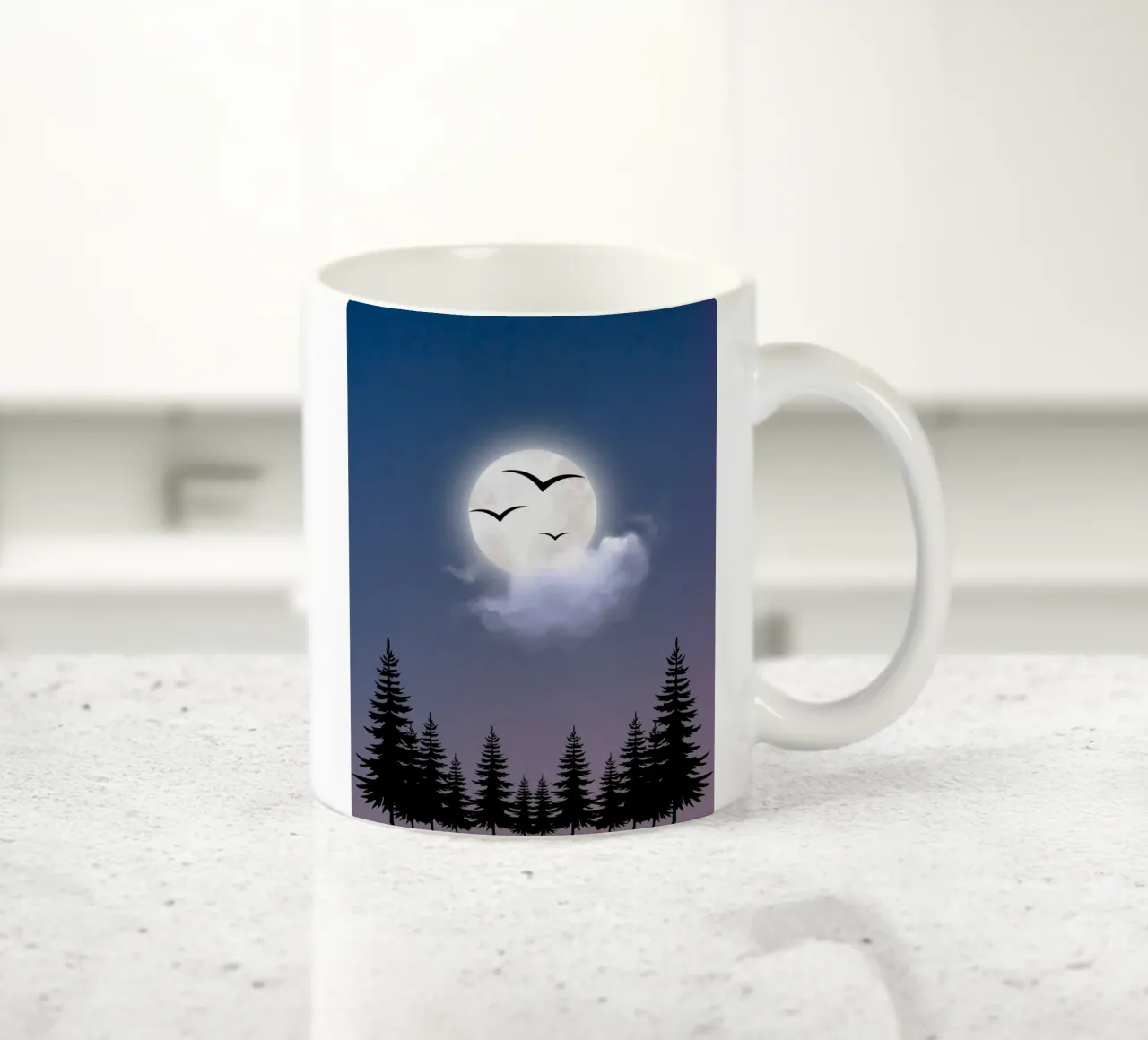 moon cloudy tazza in ceramica da Creaton