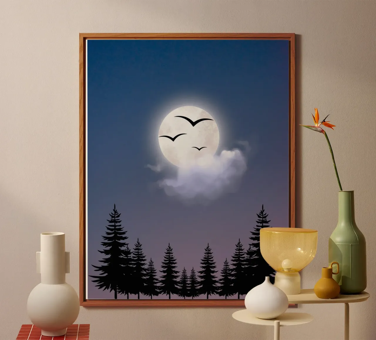 moon cloudy alluminio dibond da Creaton