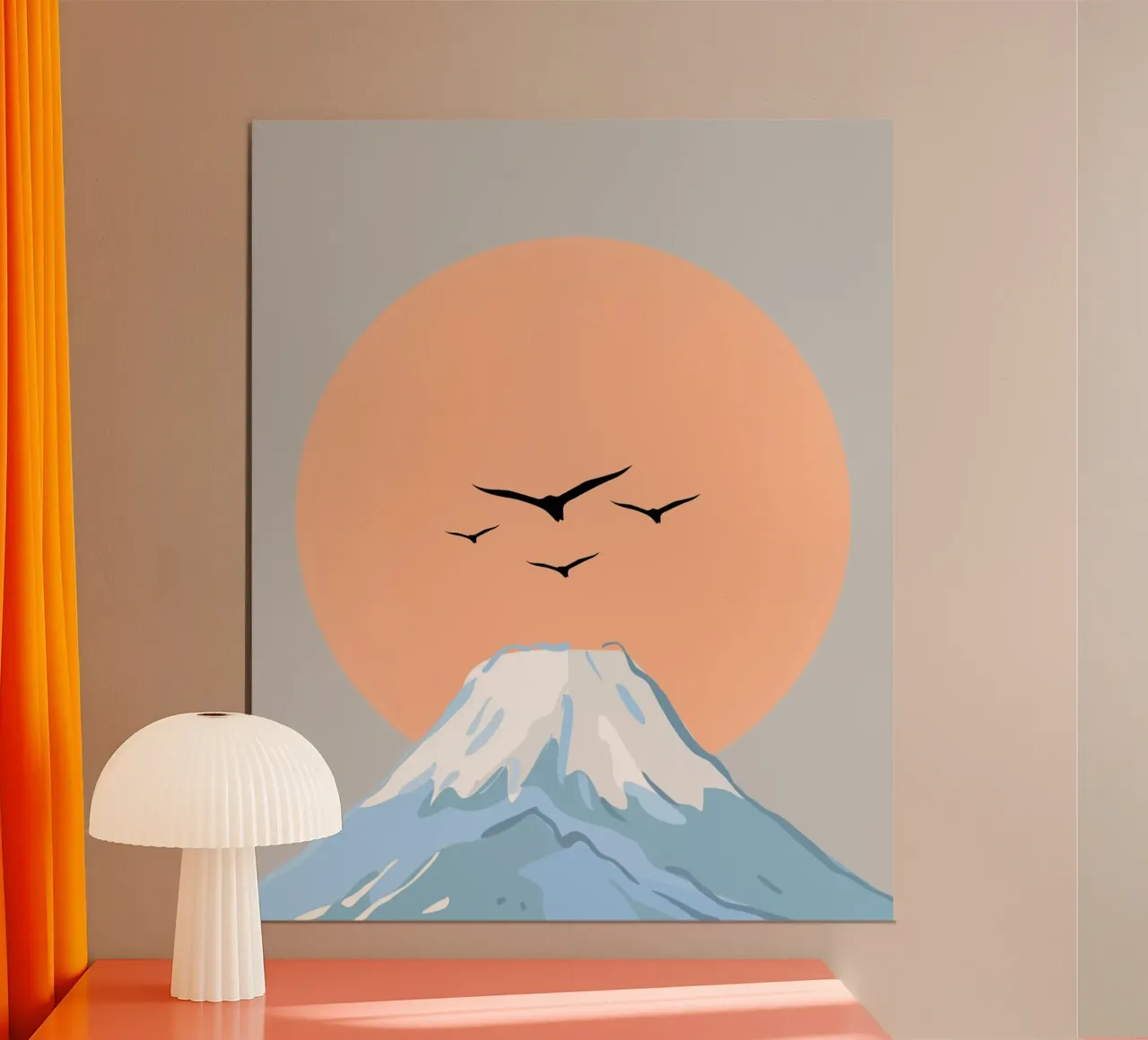 natural summit majestic poster con telaio in plastica da Creaton