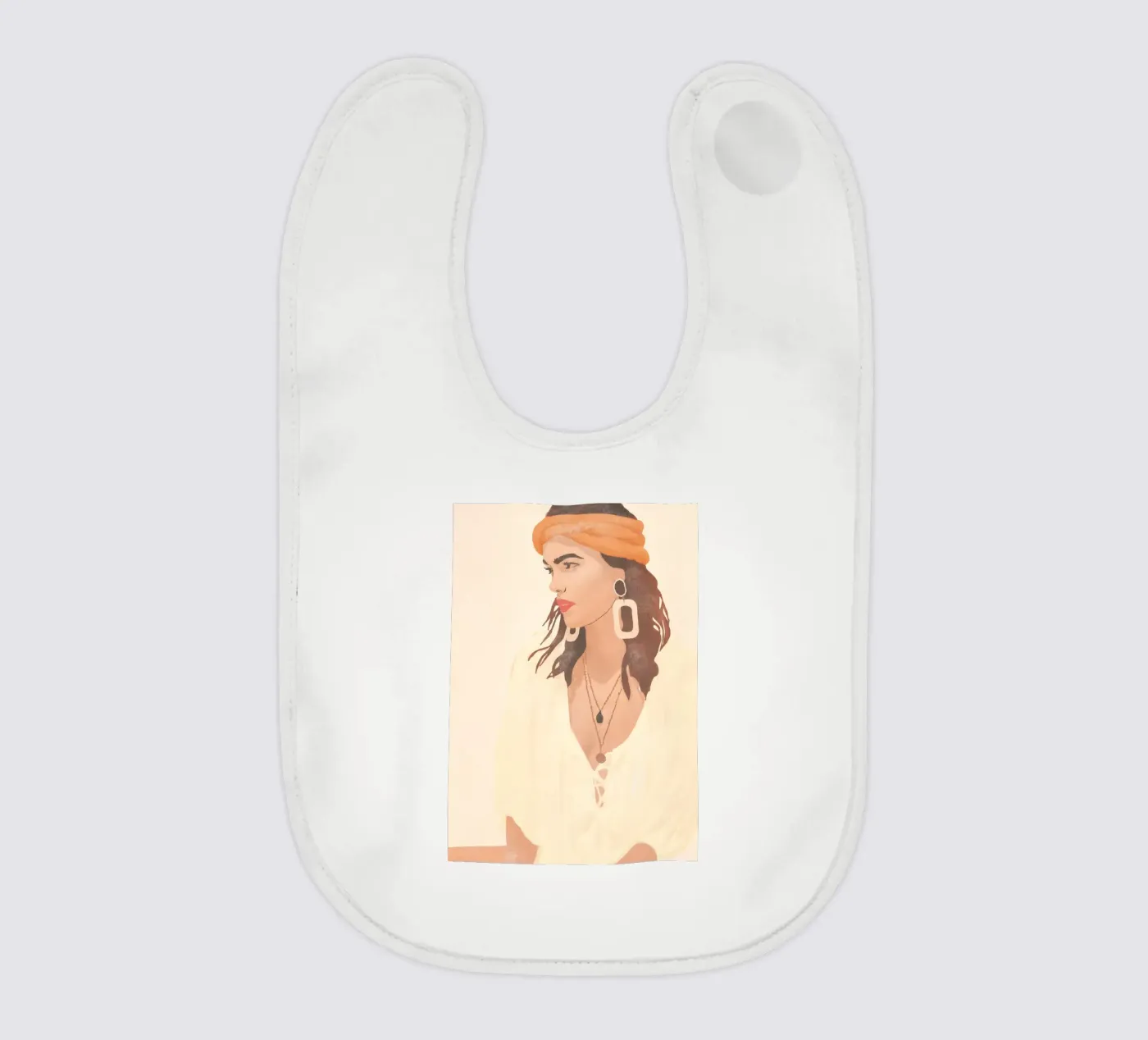 Zijprofiel baby slabbetje van LeaDArt