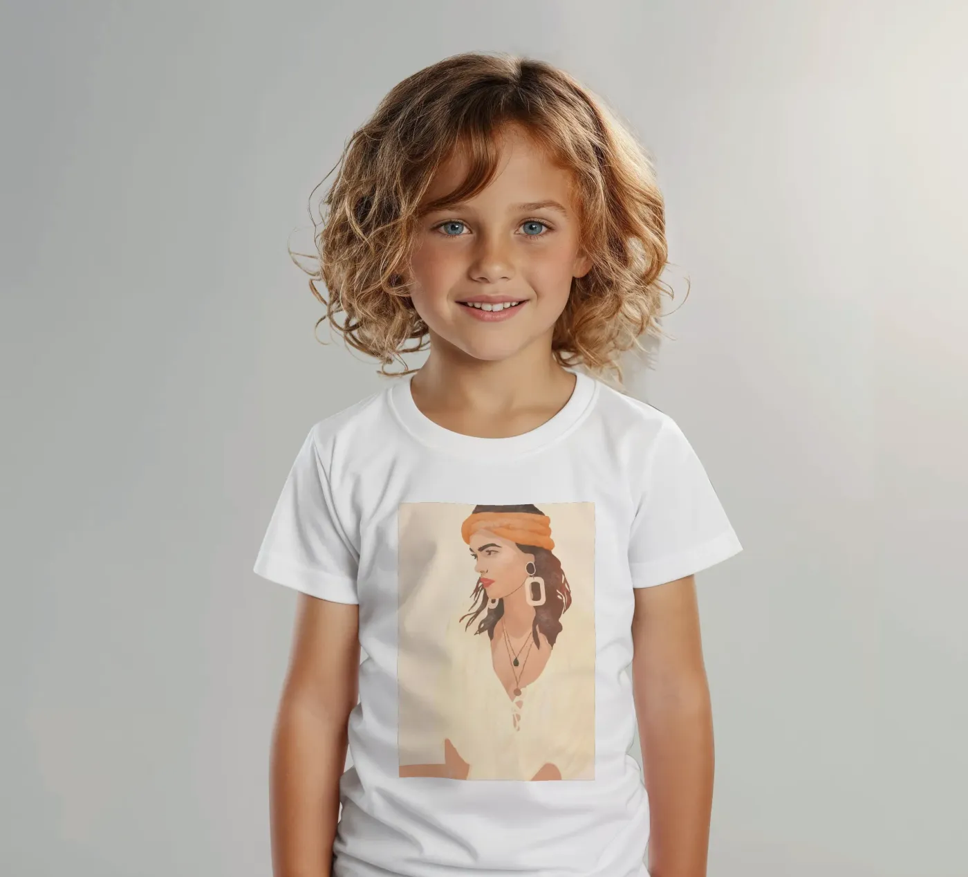 Profilo laterale t-shirt bambini da LeaDArt