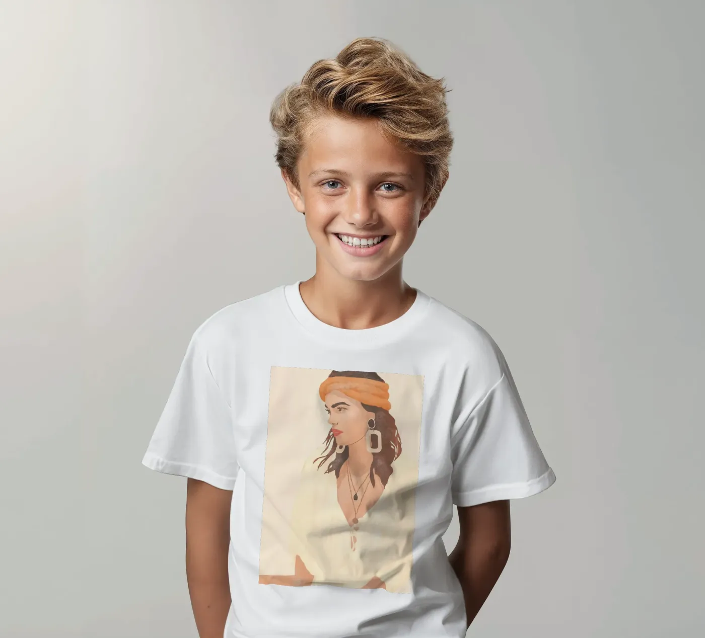 Profilo laterale t-shirt bambini da LeaDArt