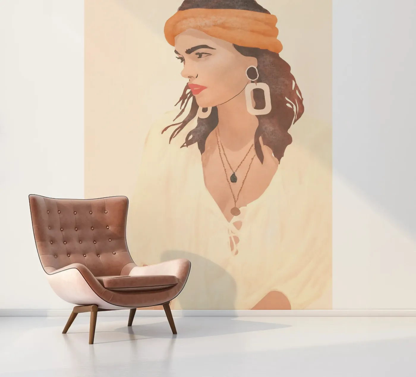Zijprofiel fotobehang van LeaDArt